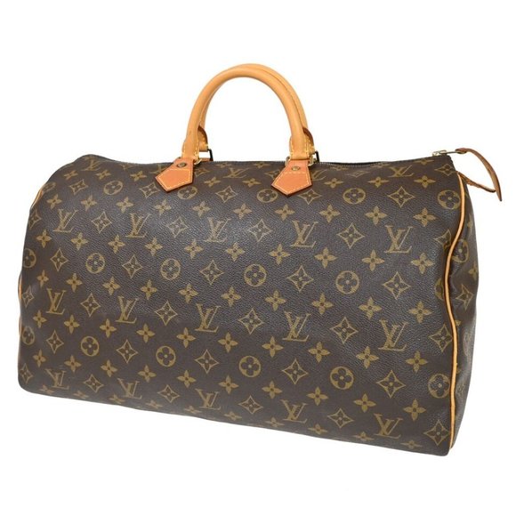 LOUIS VUITTON Speedy 40 Travel Hand Bag Monogram Leather Brown M41522 - Picture 1 of 16